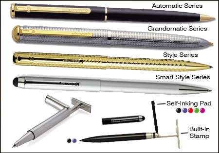 Western Stamp - Western Stamp - Elegant Goldring Self-Inking Stamp Pens